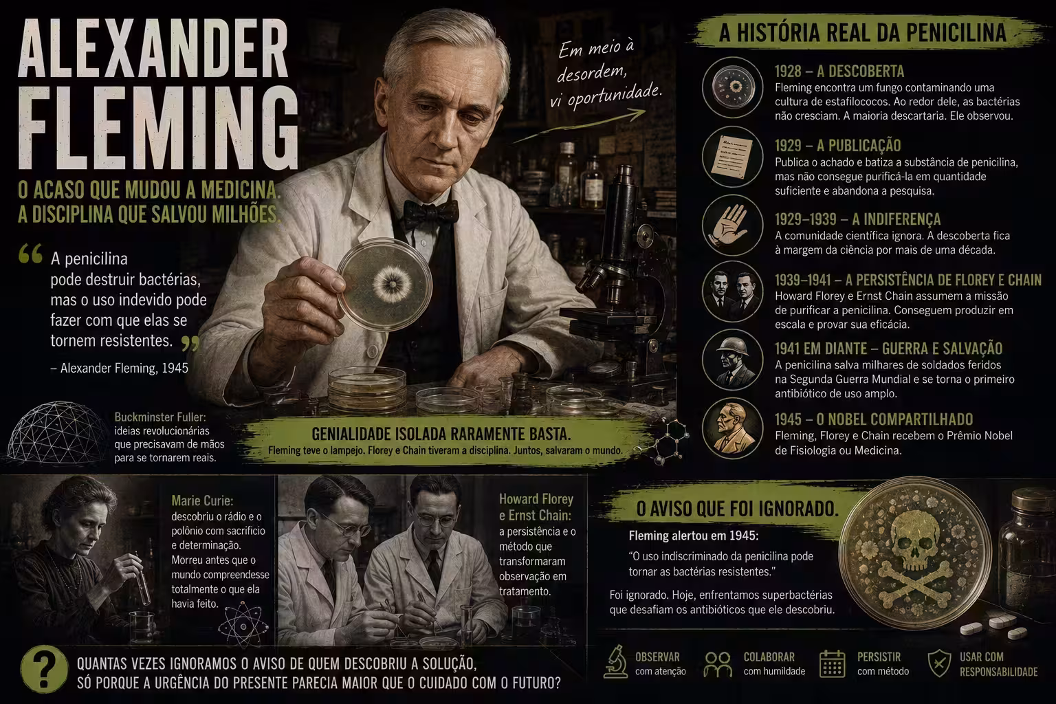Capa: Alexander Fleming: o acaso que exigia preparo