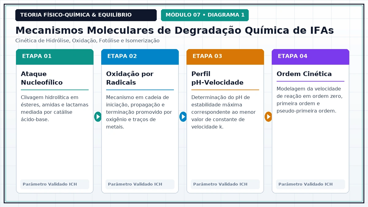 Diagrama Físico-Químico Teórico - Cinética Química e Degradação de Fármacos