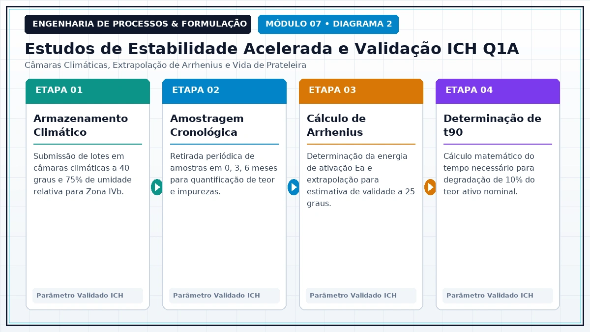 Fluxo de Engenharia de Processos e Formulação Industrial - Cinética Química e Degradação de Fármacos