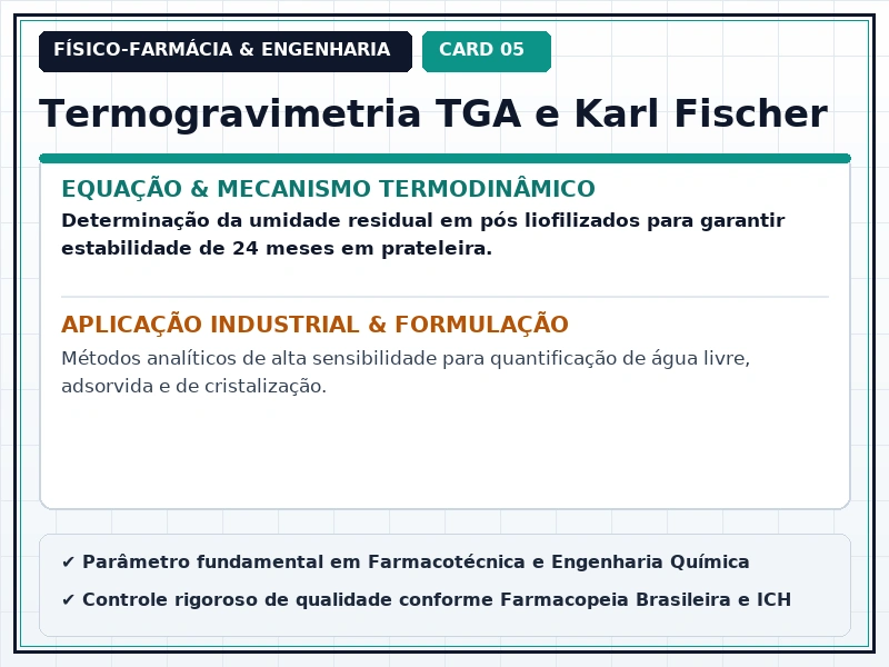 Cartão Técnico 5 - Calorimetria, Estado Sólido e Liofilização
