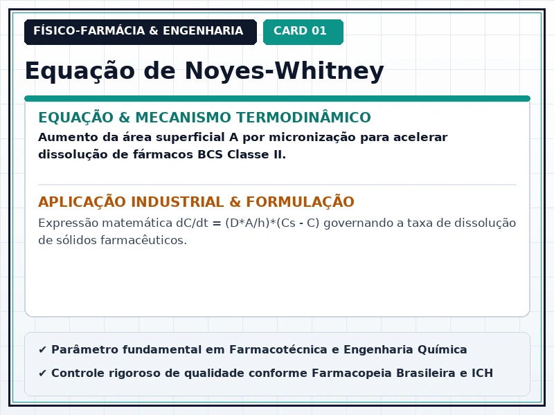 Cartão Técnico 1 - Solubilidade e Cinética de Dissolução