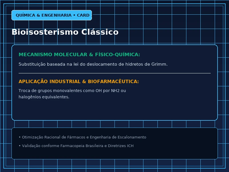 Cartão Técnico 1 - Bioisosterismo Clássico e Não Clássico