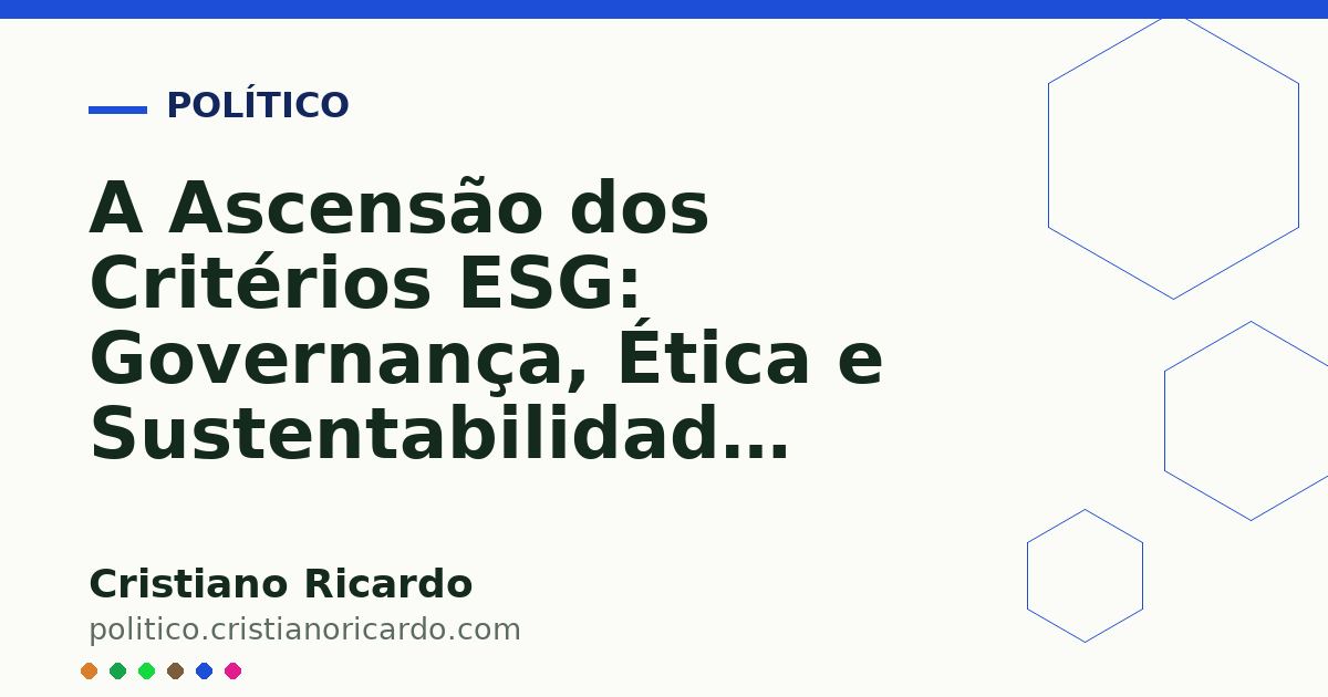 Card OG automático: A Ascensão dos Critérios ESG: Governança, Ética e Sustentabilidade Corporativa (Edição 2019)