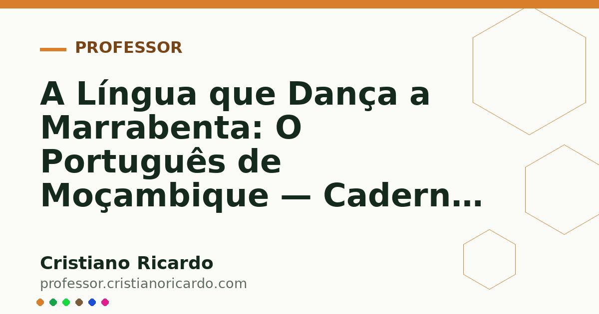Card OG automático: A Língua que Dança a Marrabenta: O Português de Moçambique — Caderno de Gramática (2021)