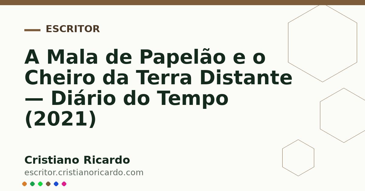 Card OG automático: A Mala de Papelão e o Cheiro da Terra Distante — Diário do Tempo (2021)