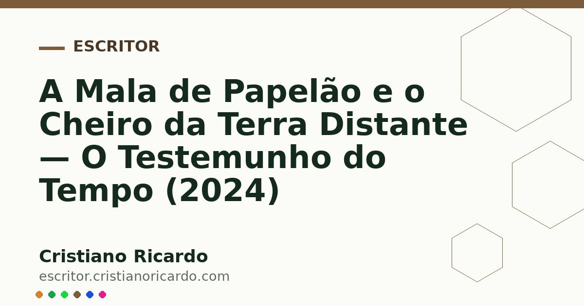 Card OG automático: A Mala de Papelão e o Cheiro da Terra Distante — O Testemunho do Tempo (2024)