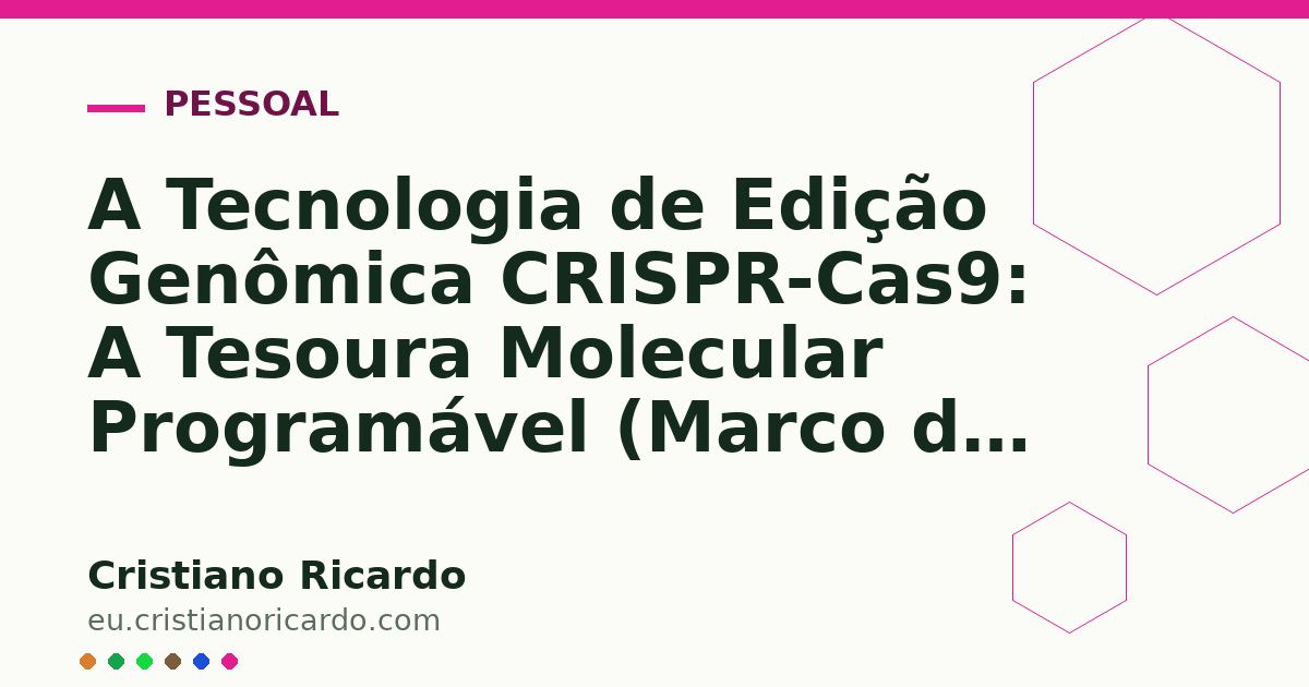 Card OG automático: A Tecnologia de Edição Genômica CRISPR-Cas9: A Tesoura Molecular Programável (Marco da Ciência — Ensaio Histórico 2025)
