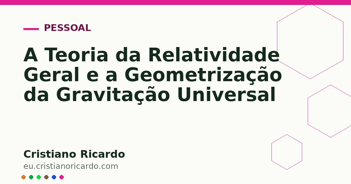 Card OG automático: A Teoria da Relatividade Geral e a Geometrização da Gravitação Universal
