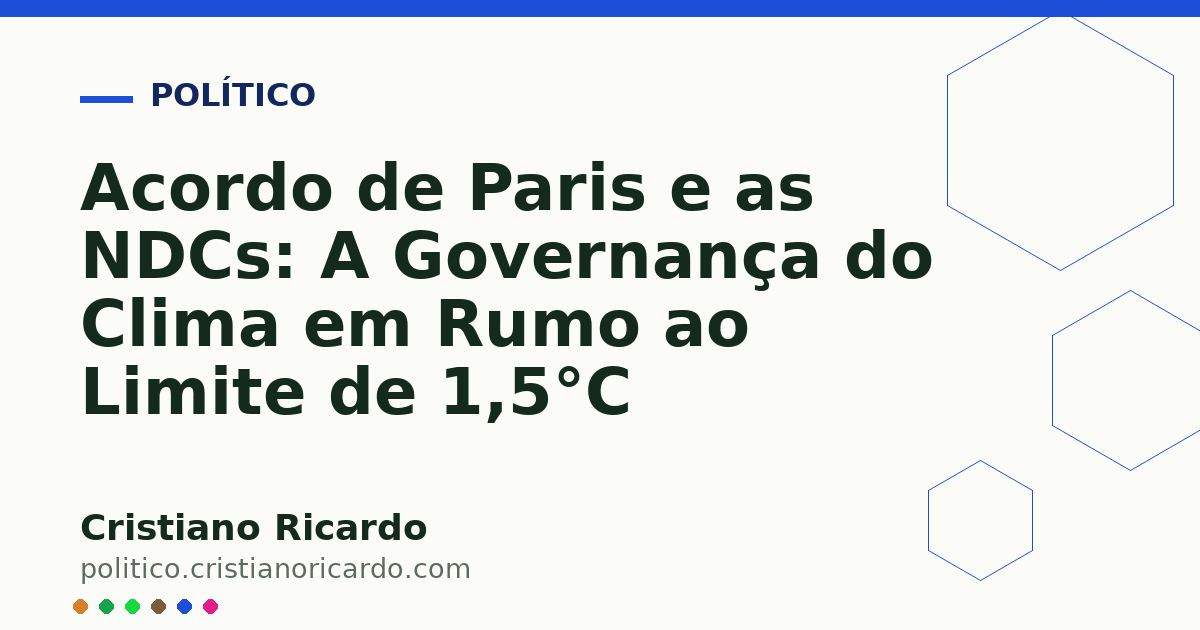 Card OG automático: Acordo de Paris e as NDCs: A Governança do Clima em Rumo ao Limite de 1,5°C