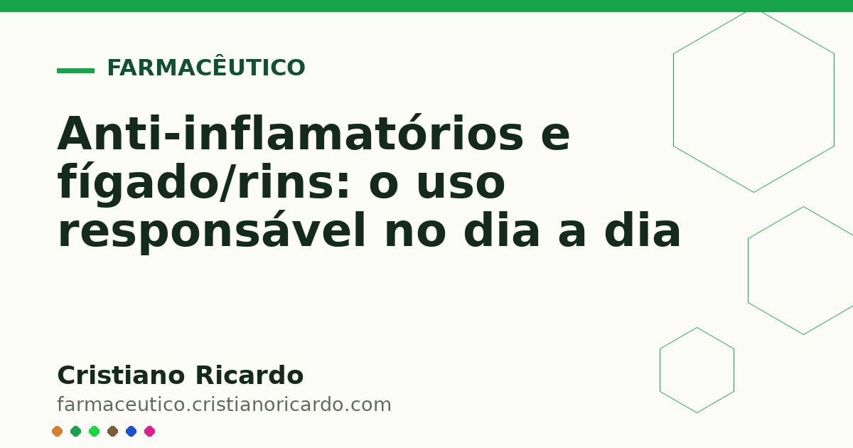 Card OG automático: Anti-inflamatórios e fígado/rins: o uso responsável no dia a dia