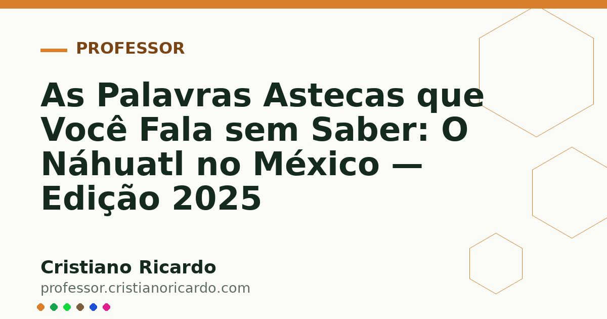 Card OG automático: As Palavras Astecas que Você Fala sem Saber: O Náhuatl no México — Edição 2025