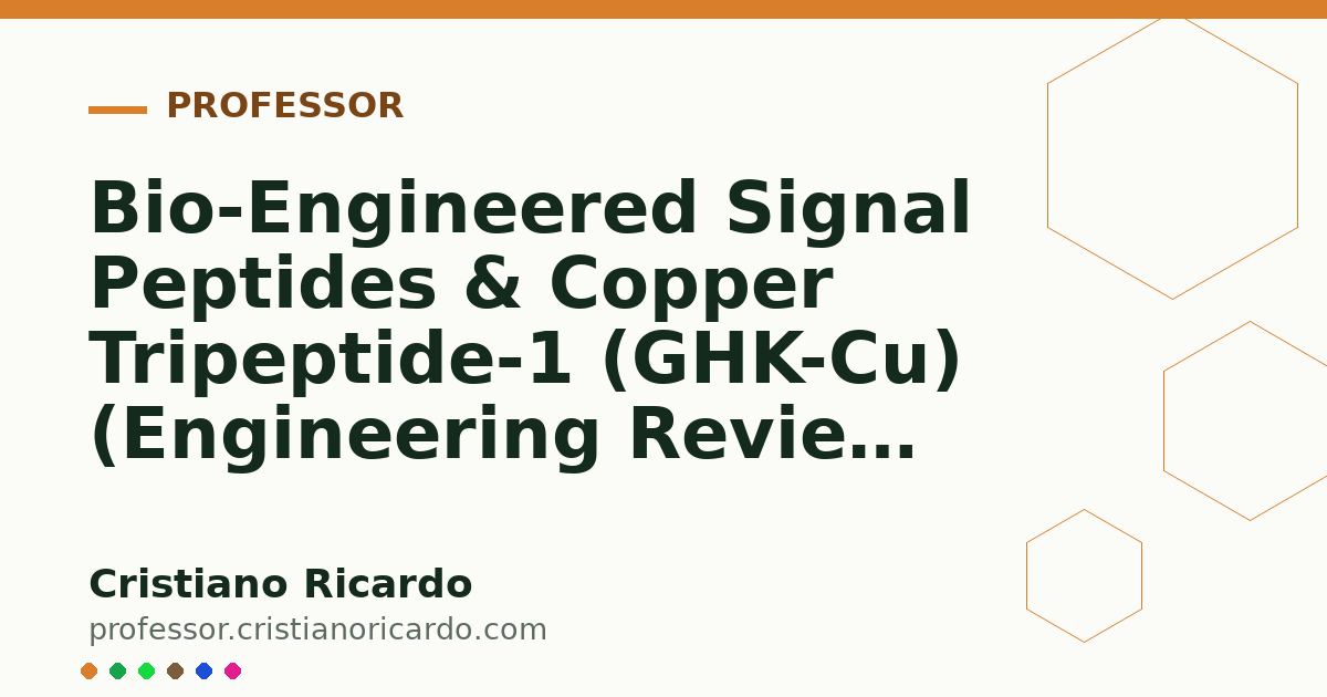 Card OG automático: Bio-Engineered Signal Peptides & Copper Tripeptide-1 (GHK-Cu) (Engineering Review 2016)