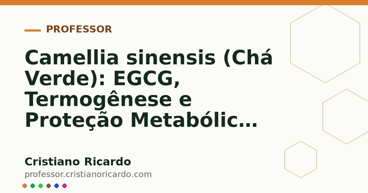 Card OG automático: Camellia sinensis (Chá Verde): EGCG, Termogênese e Proteção Metabólica (Aprofundamento 9)