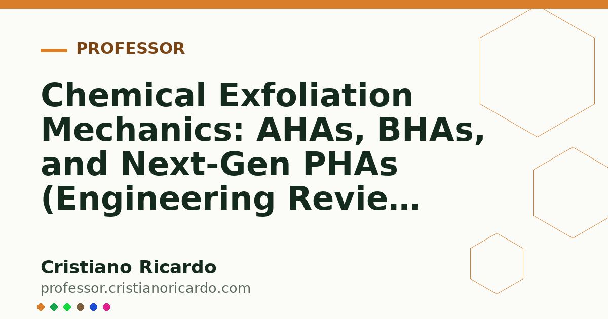 Card OG automático: Chemical Exfoliation Mechanics: AHAs, BHAs, and Next-Gen PHAs (Engineering Review 2016)