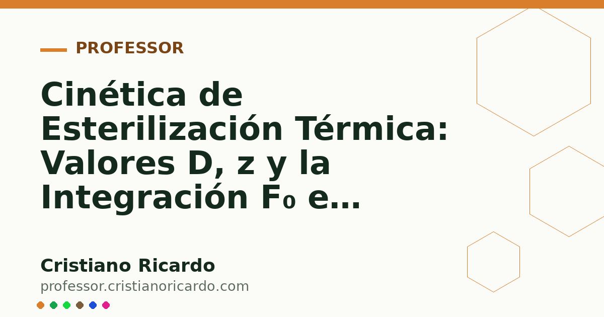Card OG automático: Cinética de Esterilización Térmica: Valores D, z y la Integración F₀ en Autoclave (Tratado de Farmacotecnia 2013)