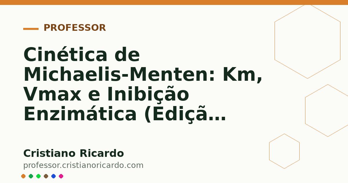 Card OG automático: Cinética de Michaelis-Menten: Km, Vmax e Inibição Enzimática (Edição Farmacêutica 2012)