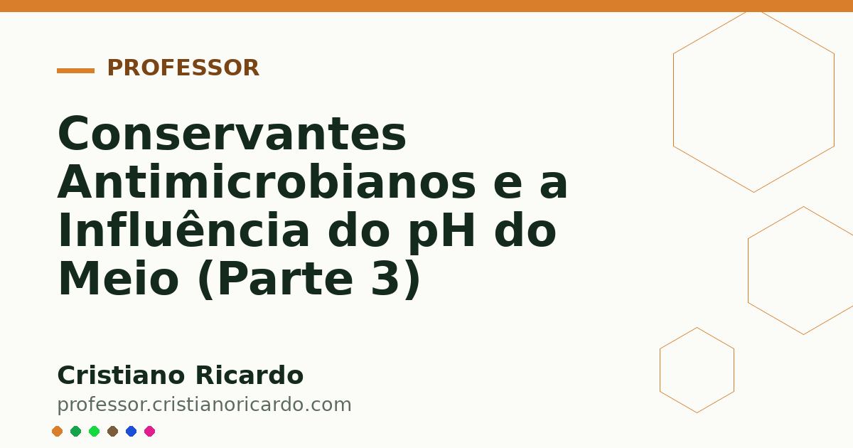 Card OG automático: Conservantes Antimicrobianos e a Influência do pH do Meio (Parte 3)