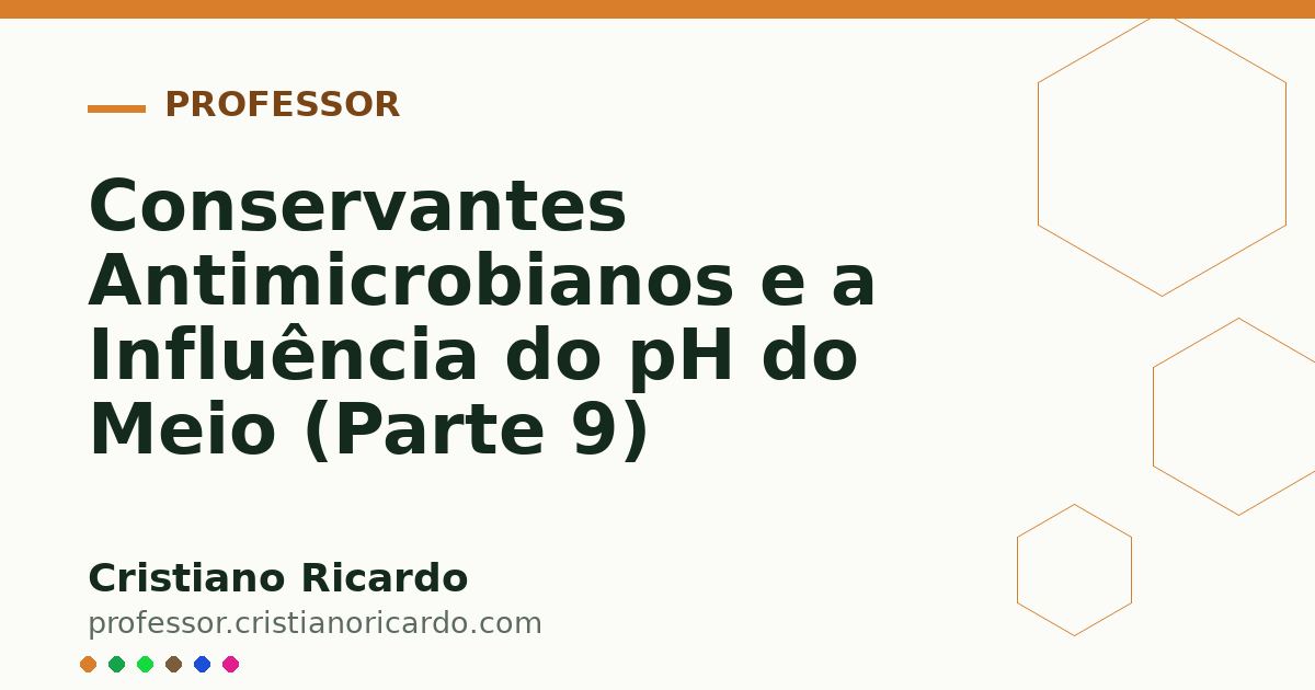 Card OG automático: Conservantes Antimicrobianos e a Influência do pH do Meio (Parte 9)