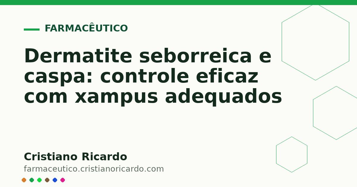 Card OG automático: Dermatite seborreica e caspa: controle eficaz com xampus adequados