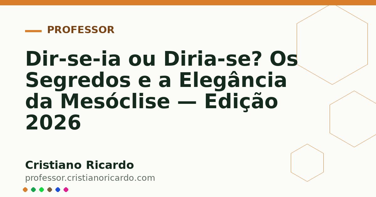 Card OG automático: Dir-se-ia ou Diria-se? Os Segredos e a Elegância da Mesóclise — Edição 2026