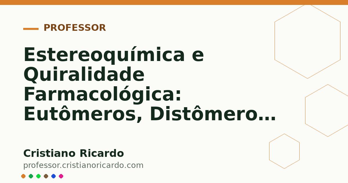 Card OG automático: Estereoquímica e Quiralidade Farmacológica: Eutômeros, Distômeros e o Modelo de Easson-Stedman (Tratado de Química Farmacêutica 2016)