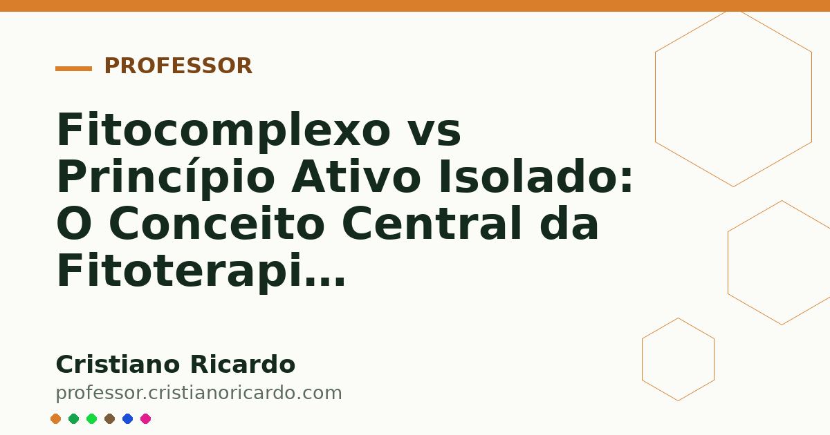 Card OG automático: Fitocomplexo vs Princípio Ativo Isolado: O Conceito Central da Fitoterapia (Aprofundamento 8)