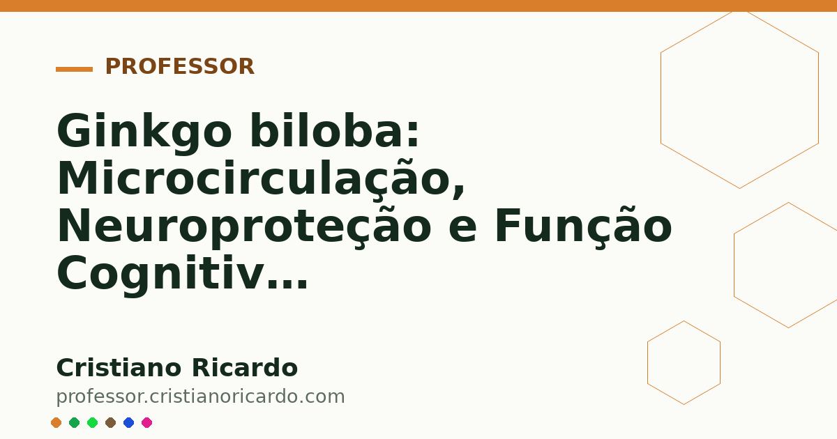 Card OG automático: Ginkgo biloba: Microcirculação, Neuroproteção e Função Cognitiva (Aprofundamento 3)