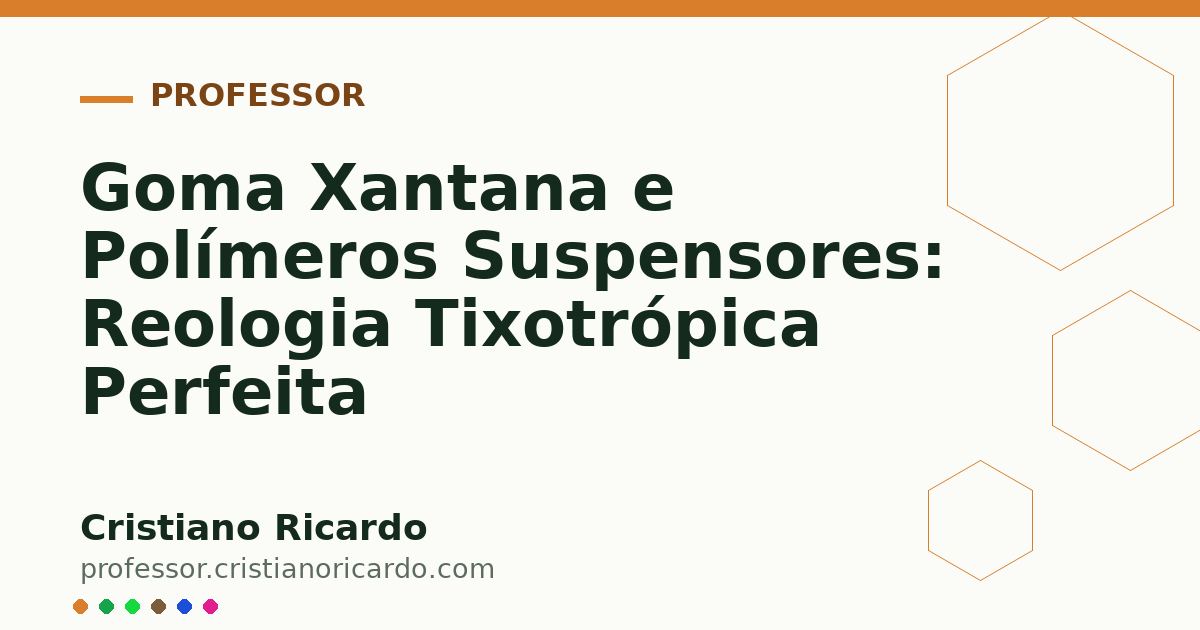Card OG automático: Goma Xantana e Polímeros Suspensores: Reologia Tixotrópica Perfeita