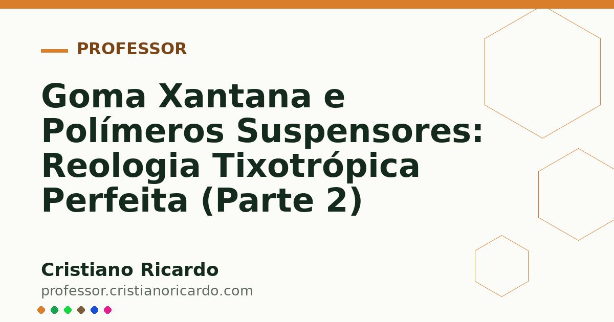 Card OG automático: Goma Xantana e Polímeros Suspensores: Reologia Tixotrópica Perfeita (Parte 2)