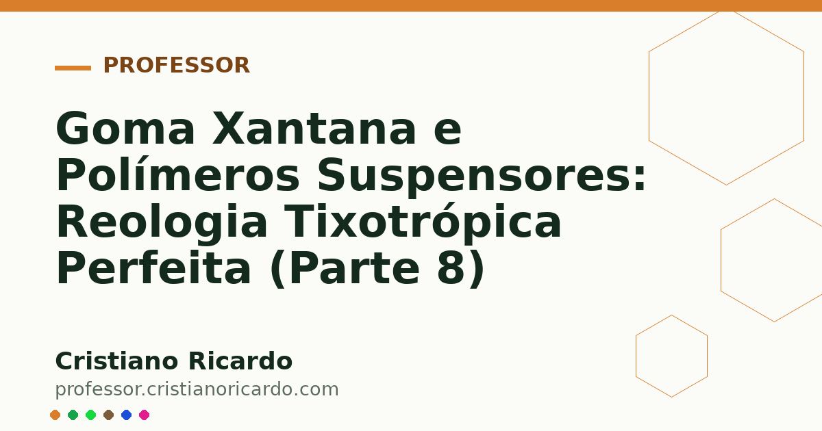 Card OG automático: Goma Xantana e Polímeros Suspensores: Reologia Tixotrópica Perfeita (Parte 8)