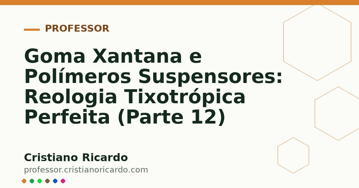 Card OG automático: Goma Xantana e Polímeros Suspensores: Reologia Tixotrópica Perfeita (Parte 12)