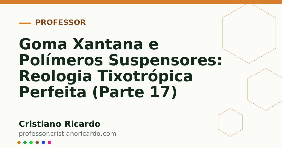Card OG automático: Goma Xantana e Polímeros Suspensores: Reologia Tixotrópica Perfeita (Parte 17)