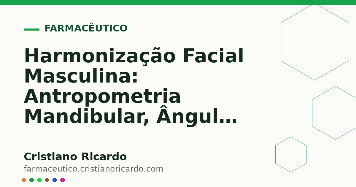 Card OG automático: Harmonização Facial Masculina: Antropometria Mandibular, Ângulo Goníaco e Preenchimento (Tratado de Estética Masculina 2025)