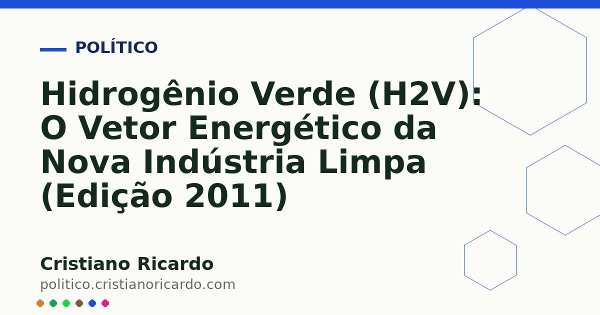 Card OG automático: Hidrogênio Verde (H2V): O Vetor Energético da Nova Indústria Limpa (Edição 2011)