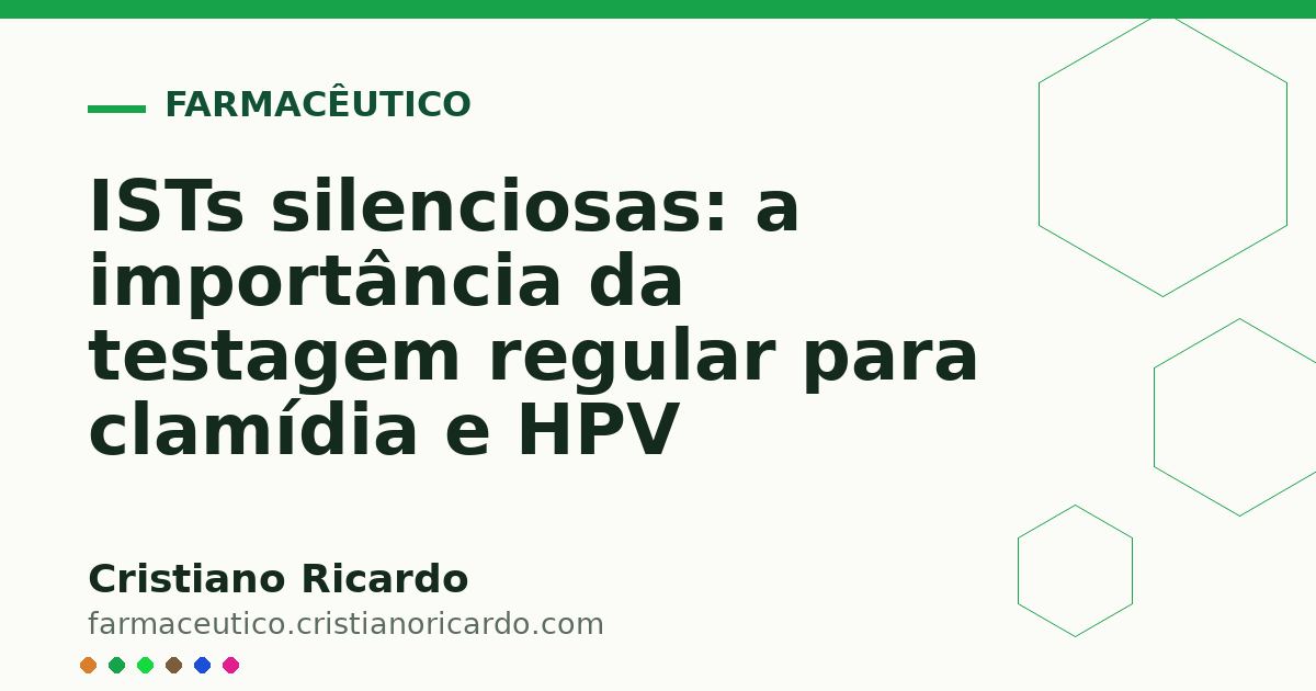 Card OG automático: ISTs silenciosas: a importância da testagem regular para clamídia e HPV
