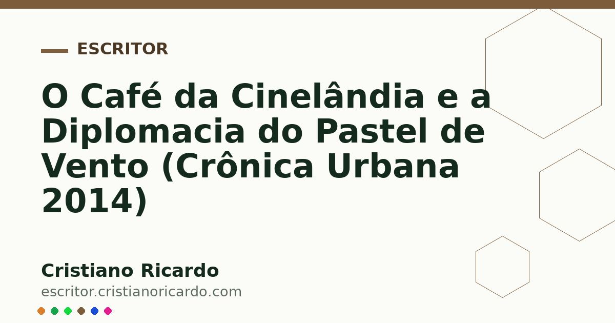 Card OG automático: O Café da Cinelândia e a Diplomacia do Pastel de Vento (Crônica Urbana 2014)