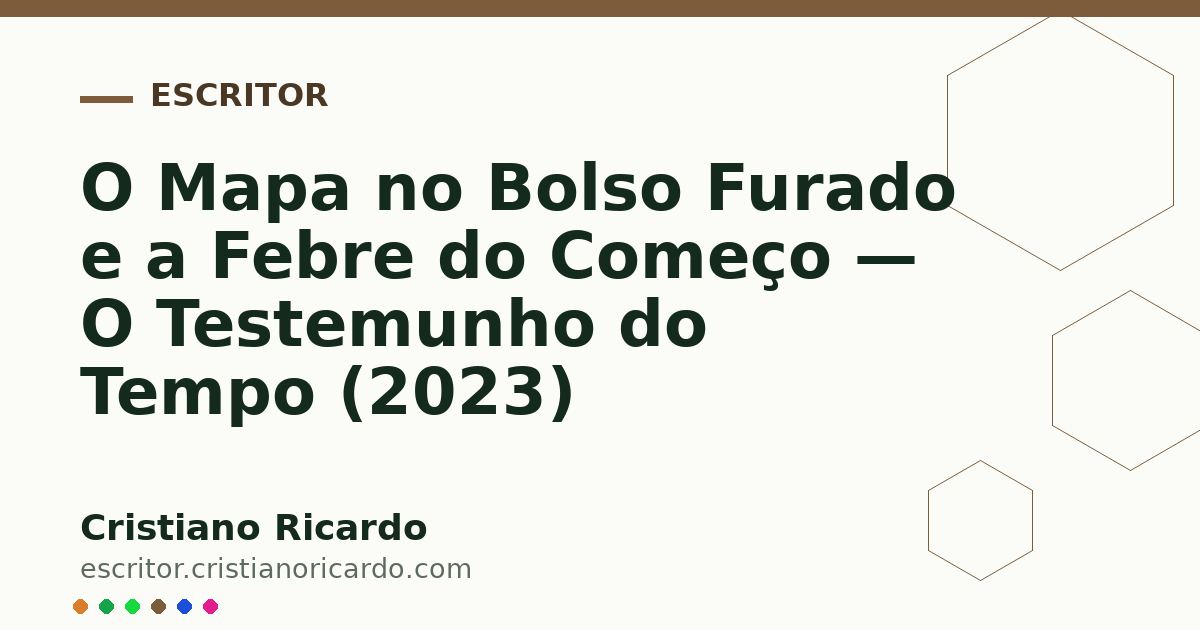 Card OG automático: O Mapa no Bolso Furado e a Febre do Começo — O Testemunho do Tempo (2023)