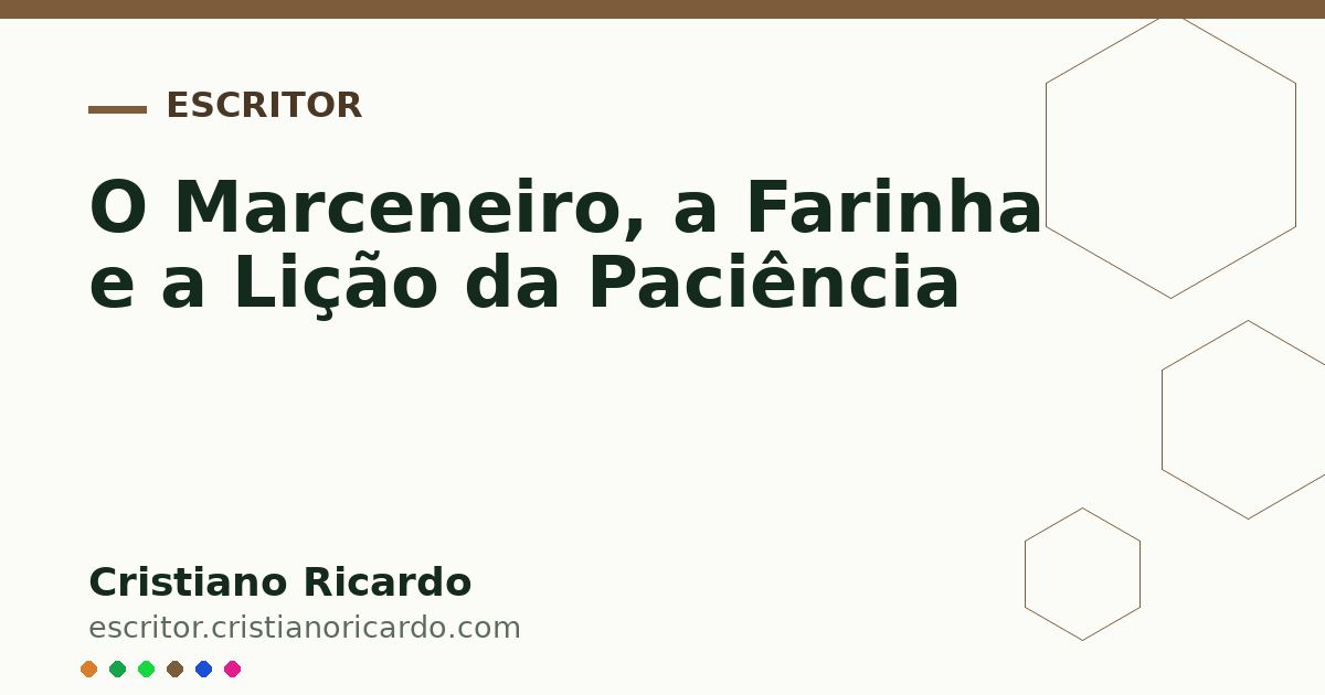 Card OG automático: O Marceneiro, a Farinha e a Lição da Paciência