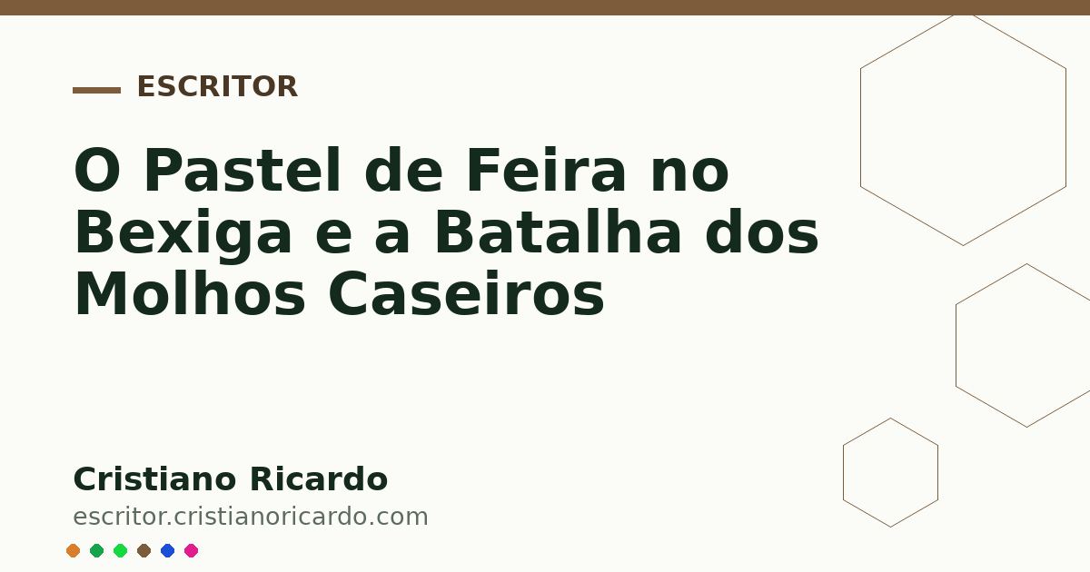 Card OG automático: O Pastel de Feira no Bexiga e a Batalha dos Molhos Caseiros