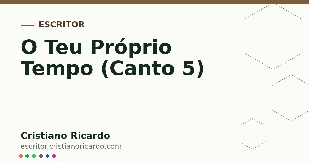 Card OG automático: O Teu Próprio Tempo (Canto 5)