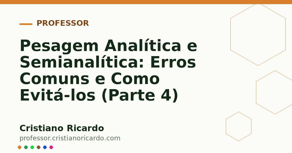 Card OG automático: Pesagem Analítica e Semianalítica: Erros Comuns e Como Evitá-los (Parte 4)