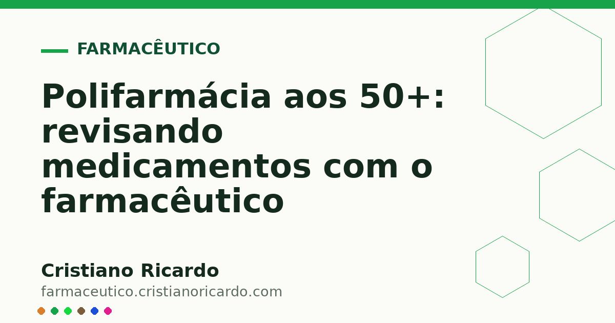 Card OG automático: Polifarmácia aos 50+: revisando medicamentos com o farmacêutico