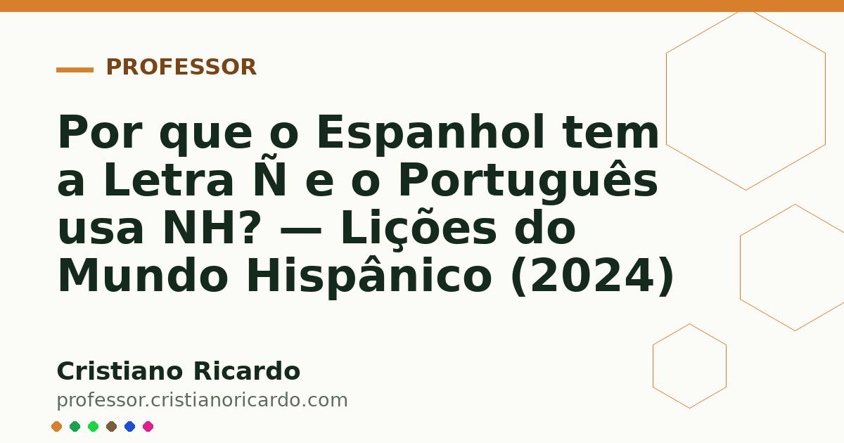 Card OG automático: Por que o Espanhol tem a Letra Ñ e o Português usa NH? — Lições do Mundo Hispânico (2024)