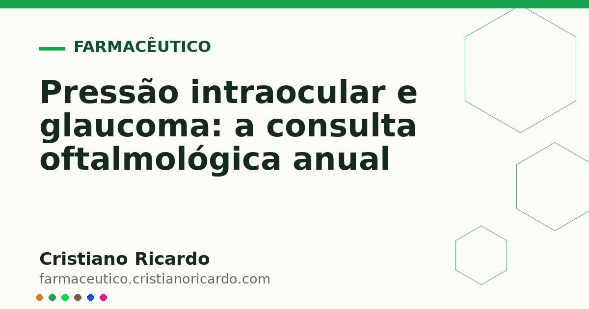 Card OG automático: Pressão intraocular e glaucoma: a consulta oftalmológica anual