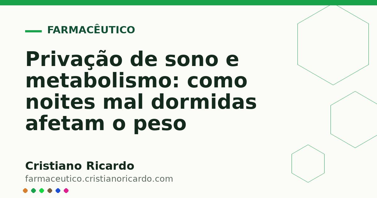 Card OG automático: Privação de sono e metabolismo: como noites mal dormidas afetam o peso