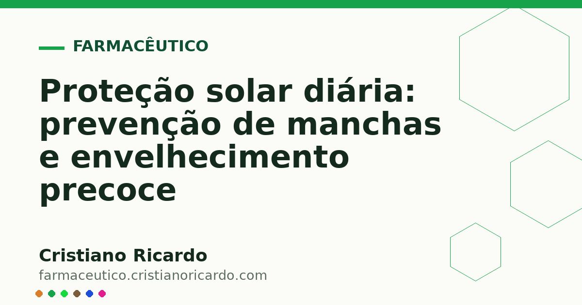 Card OG automático: Proteção solar diária: prevenção de manchas e envelhecimento precoce
