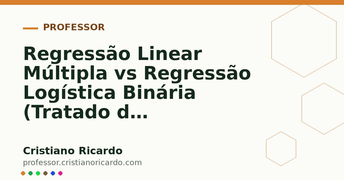 Card OG automático: Regressão Linear Múltipla vs Regressão Logística Binária (Tratado de Bioestatística Clínica 2017)